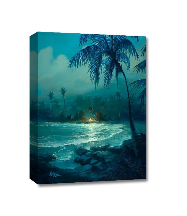 Beach Campfire - Gallery Wrapped Canvas