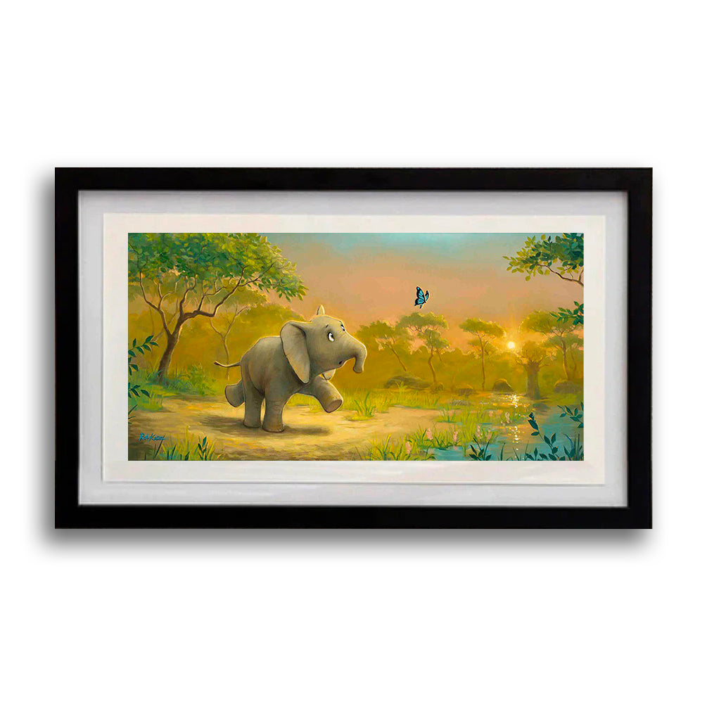 Curious Little Ellie - Framed Open Edition Print