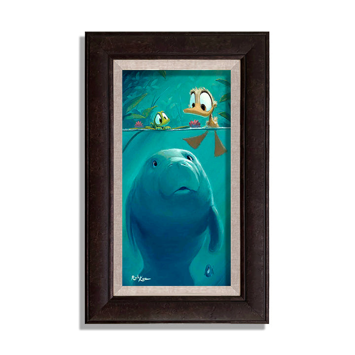Curious Sea Cow - Framed, Limited Edition Giclee