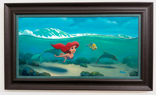Swimmingly - Original Oil Painting - 15x30