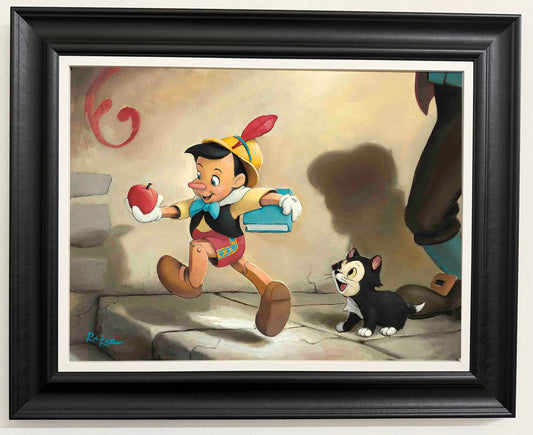 Off To School - Original Oil Painting - 18x24