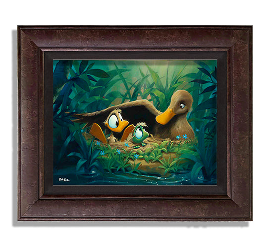 Duck, Duck, Frog - Framed, Limited Edition Giclee