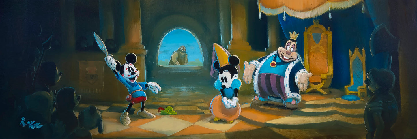 A Giant Proposal - Original Oil Painting - 12x36