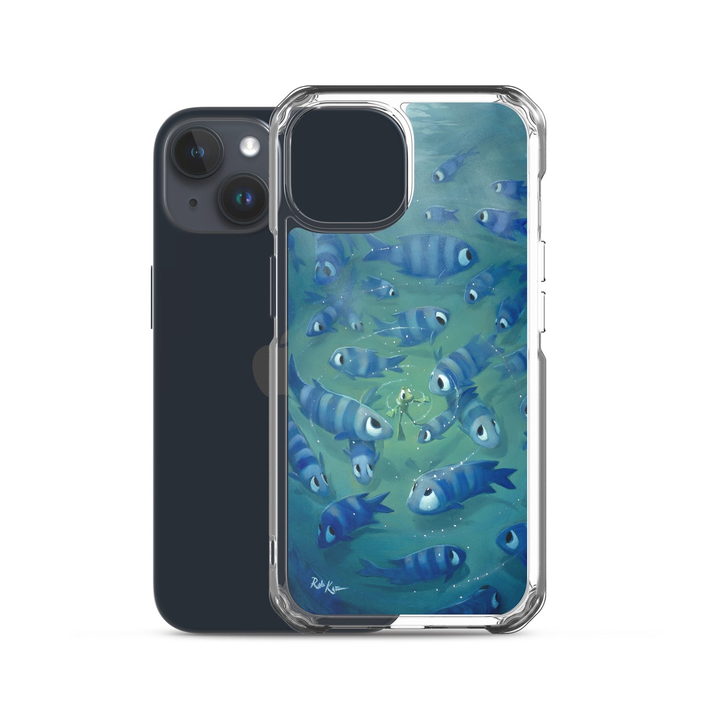 iPhone Case featuring Feeling Blue by Rob Kaz