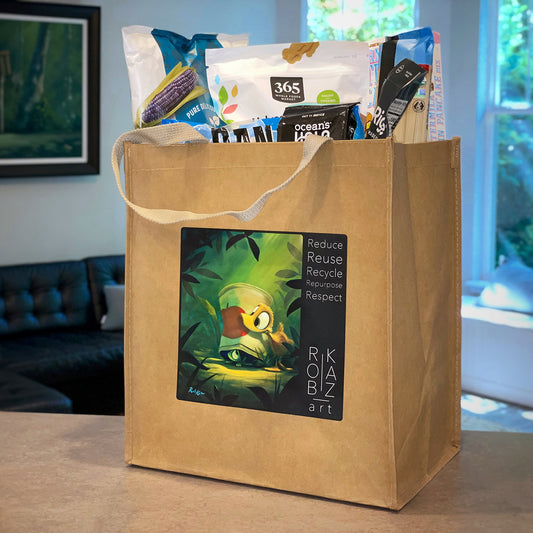 Washable Kraft, Large Eco Grocery Tote Bag