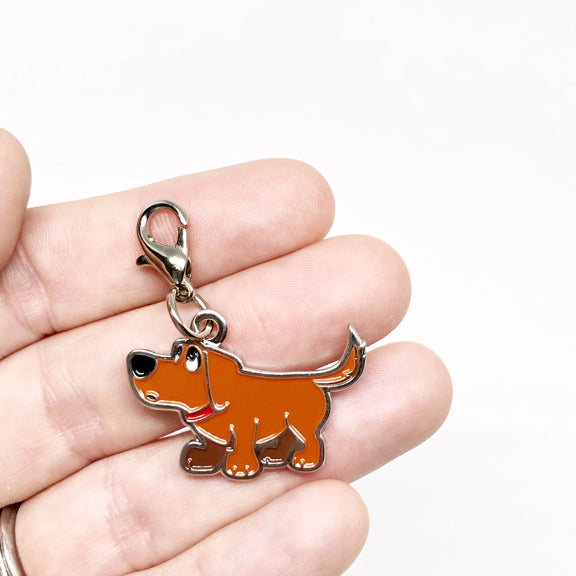 dog charm keychain