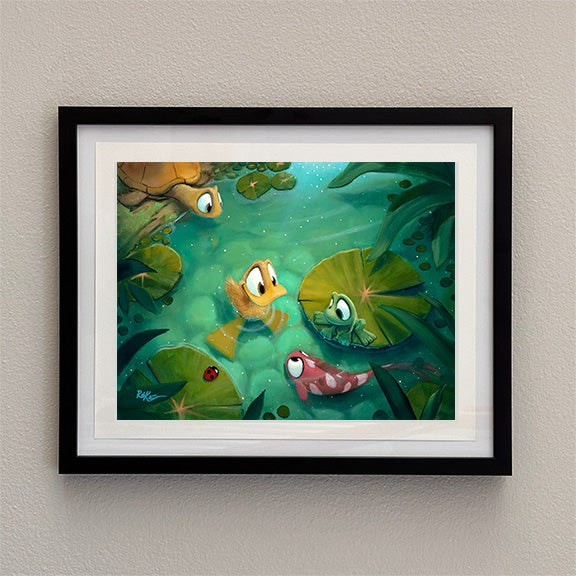 Gathering Pond - Framed Open Edition Print