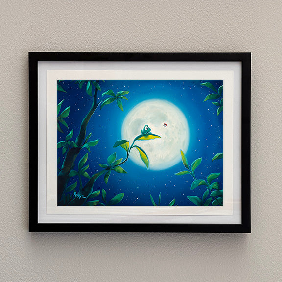 Moonlit Meeting - Framed Open Edition Print