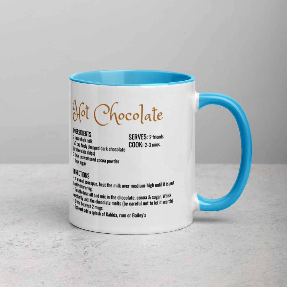 Recipes & Art Mugs: Snowman Meets Bear, Hot Chocolate