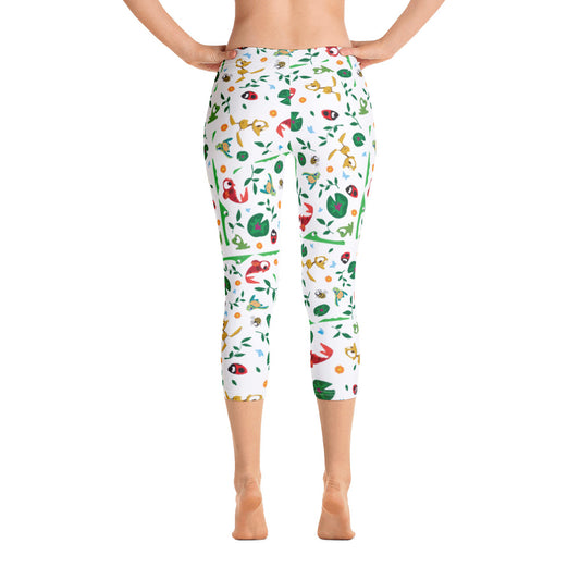 Friends Along The Way Capri Leggings by Rob Kaz