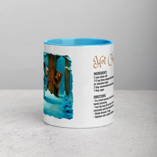 Recipes & Art Mugs: Snowman Meets Bear, Hot Chocolate