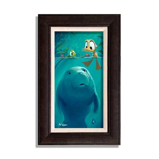 Curious Sea Cow - Framed, Limited Edition Giclee