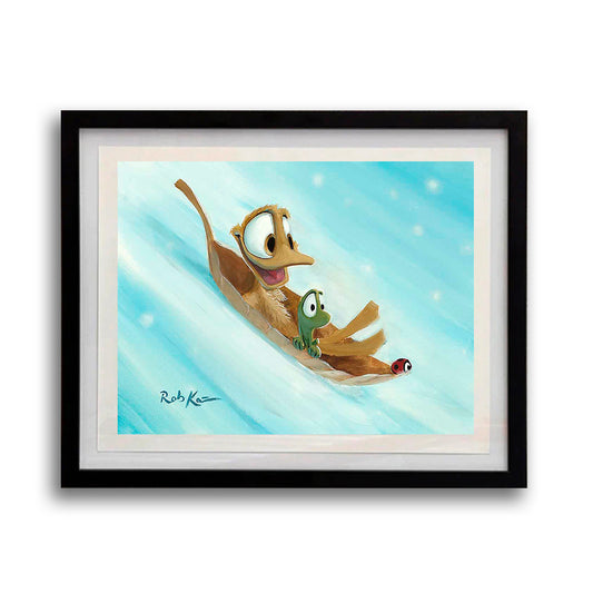 Downhill Fast - Framed Open Edition Print