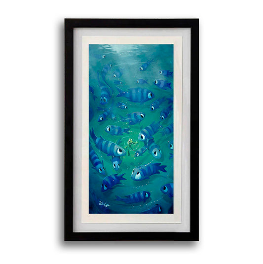 Feeling Blue - Framed Open Edition Print