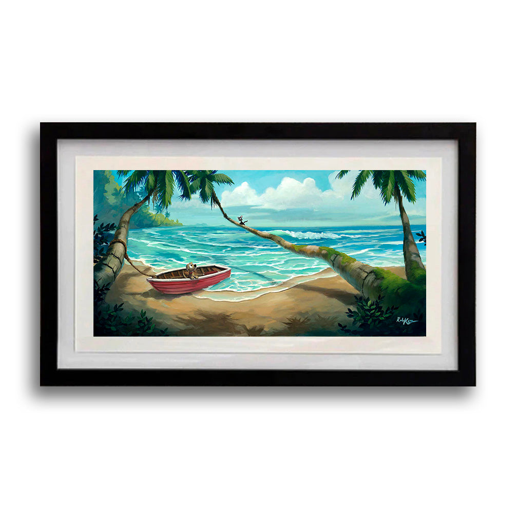 Guarding the Boat - Framed Open Edition Print