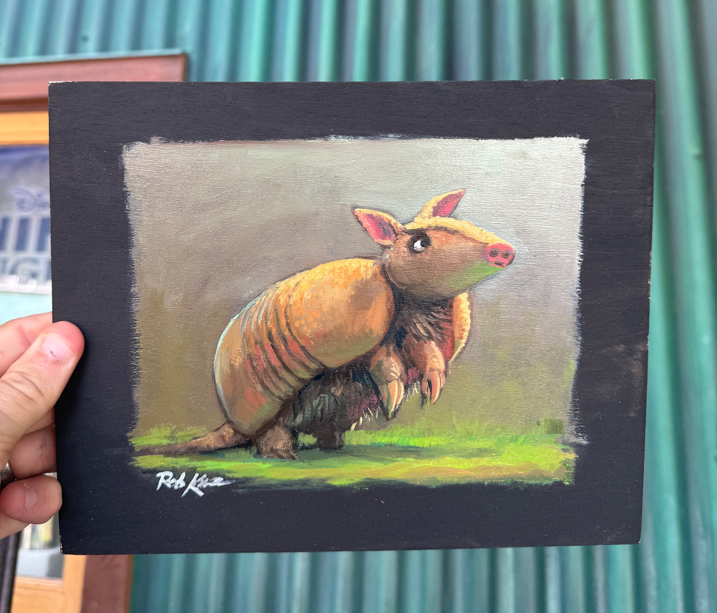 Study en Noir: Armadillo by Rob Kaz