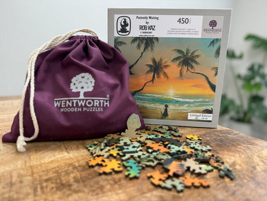 Limited Edition Wentworth Wooden Puzzle by Rob Kaz - Patiently Waiting
