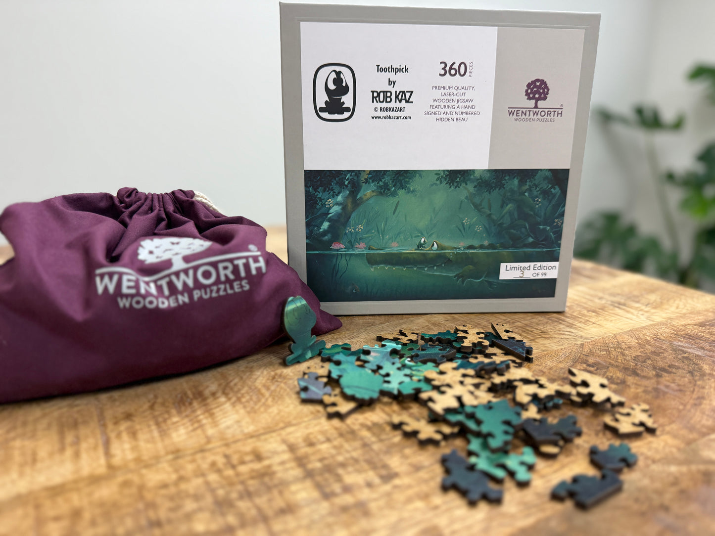 Limited Edition Wentworth Wooden Puzzle by Rob Kaz - Toothpick
