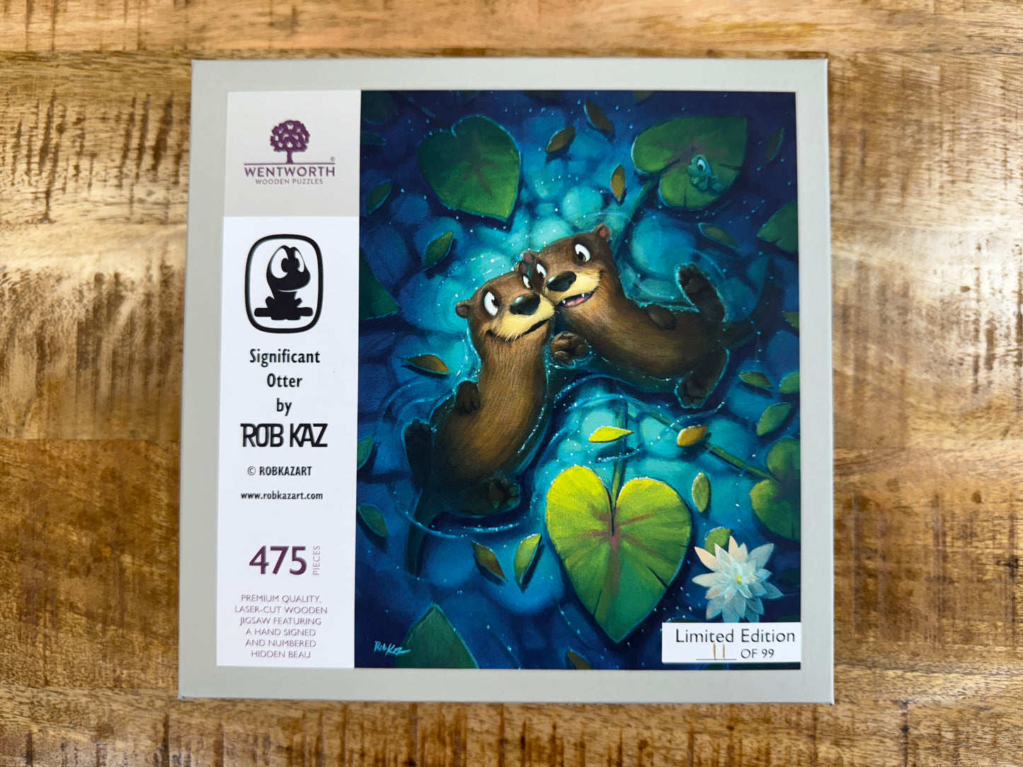 Limited Edition Wentworth Wooden Puzzle by Rob Kaz - Significant Otter