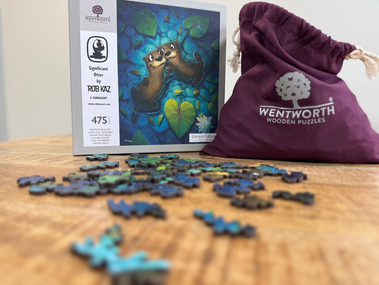 Limited Edition Wentworth Wooden Puzzle by Rob Kaz - Significant Otter