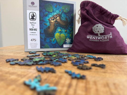 Limited Edition Wentworth Wooden Puzzle by Rob Kaz - Significant Otter