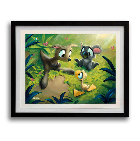 Meeting Down Under - Framed Open Edition Print