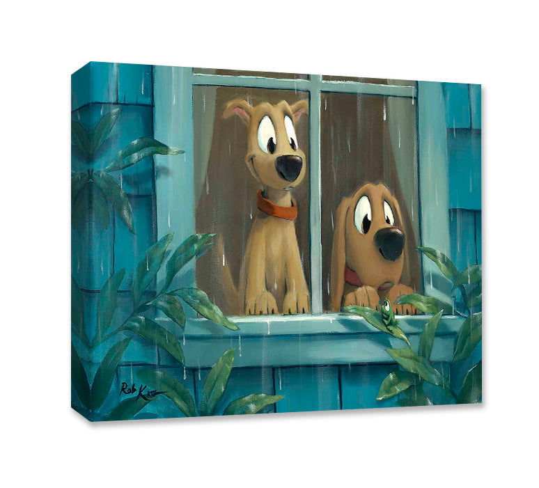Rainy Day Distraction - Gallery Wrapped Canvas