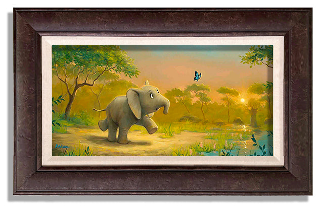 Curious Little Ellie - Framed, Limited Edition Giclee