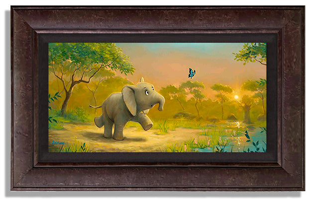 Curious Little Ellie - Framed, Limited Edition Giclee