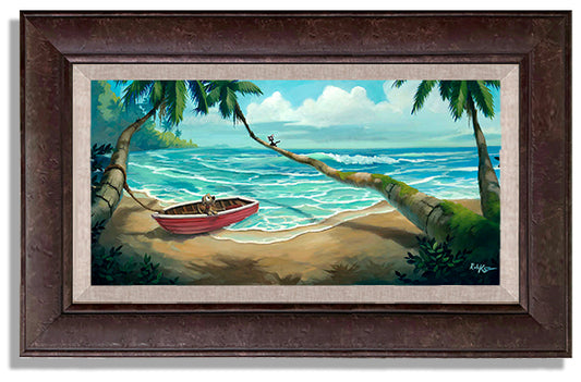 Guarding The Boat - Framed, Limited Edition Giclee