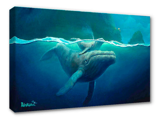Mother And Calf - Gallery Wrapped Canvas
