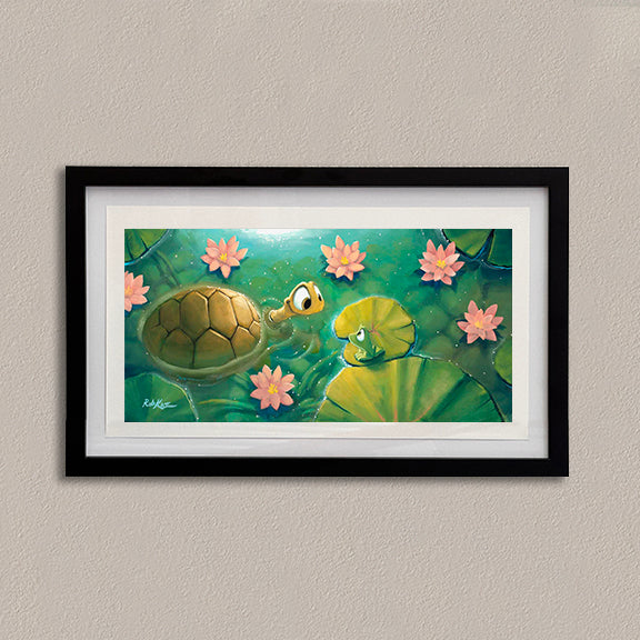 Out For A Swim - Framed Open Edition Print