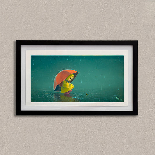 Raindrops - Framed Open Edition Print