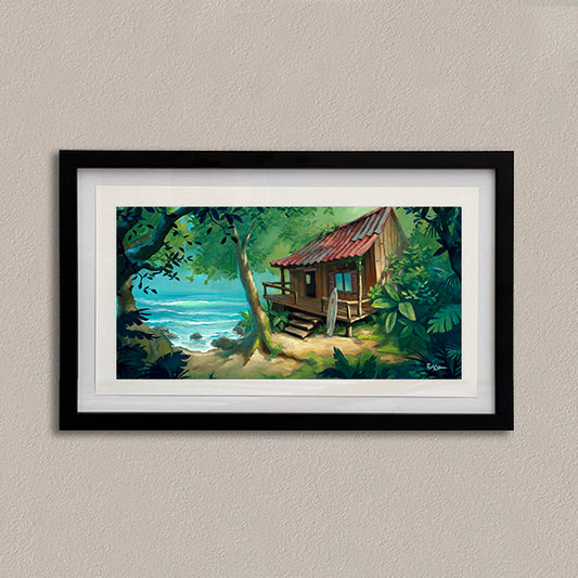 Seaside Shack - Framed Open Edition Print