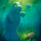 Inquisitive Manatee - Original Oil Painting - 24x18