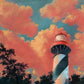 Saint Augustine Lighthouse - Original Oil Painting - 24x32