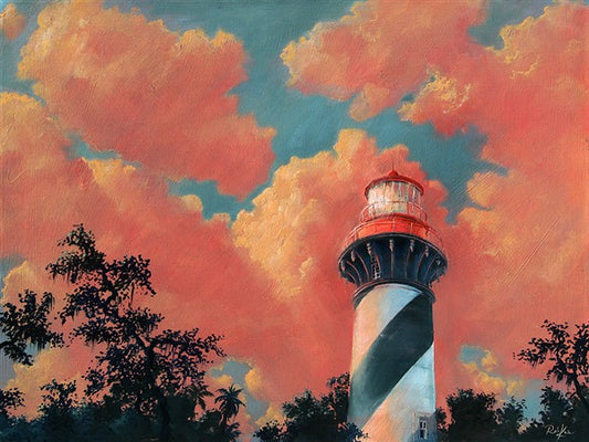 Saint Augustine Lighthouse - Original Oil Painting - 24x32