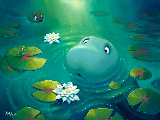 Taking A Peek - Original Oil Painting - 18x24