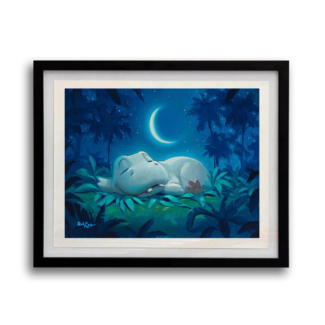 Snoozing - Framed Open Edition Print