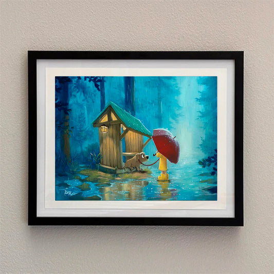 Too Wet To Walk - Framed Open Edition Print