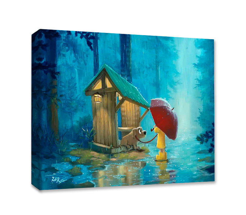 Too Wet to Walk - Gallery Wrapped Canvas