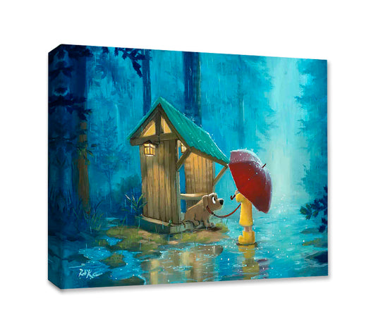 Too Wet to Walk - Gallery Wrapped Canvas