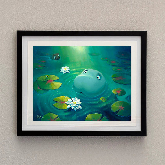Taking A Peek - Framed Open Edition Print