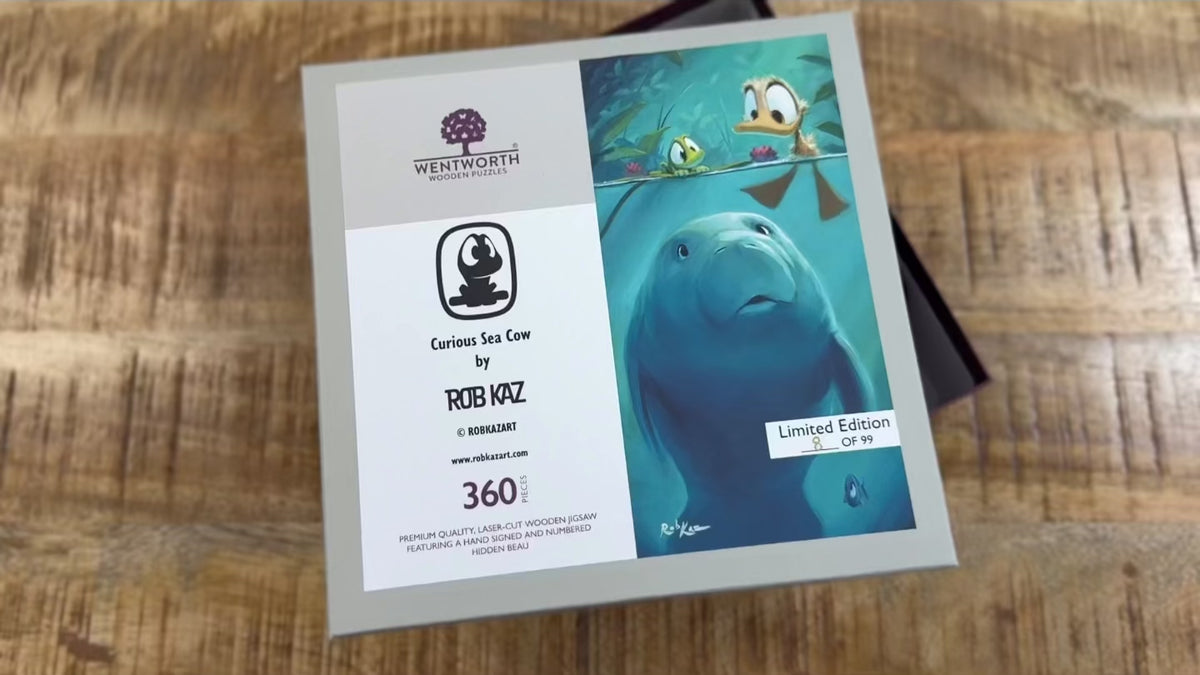 Limited Edition Wentworth Wooden Puzzle by Rob Kaz - Curious Sea Cow