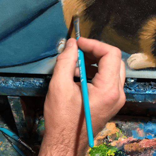 Paint Brushes holder by Rob Kaz