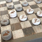 Handmade Reclaimed Barn Wood Checkers Game