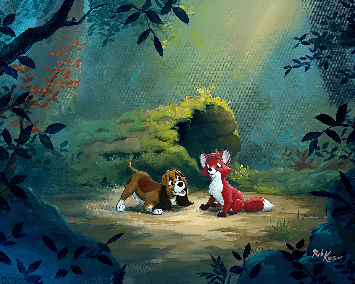 Newfound Friend In The Forest, by Rob Kaz