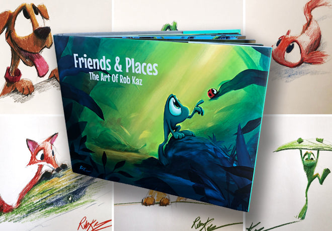Friends & Places: The Art of Rob Kaz (Book)