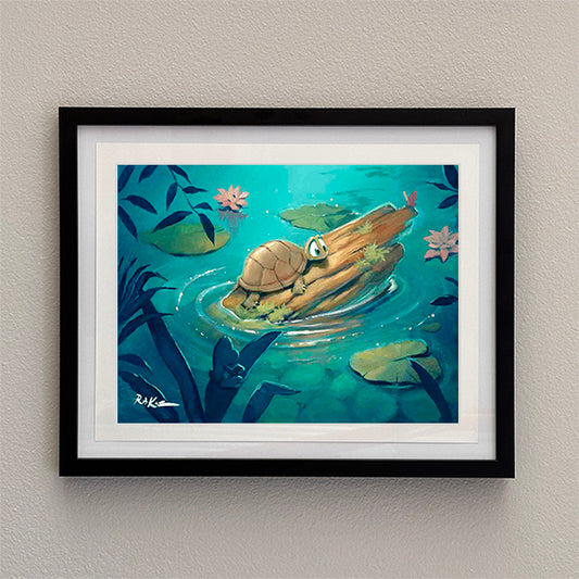 Bump On A Log - Framed Open Edition Print