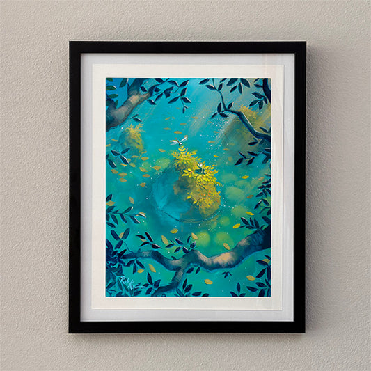 Dragonfly Rock - Framed Open Edition Print